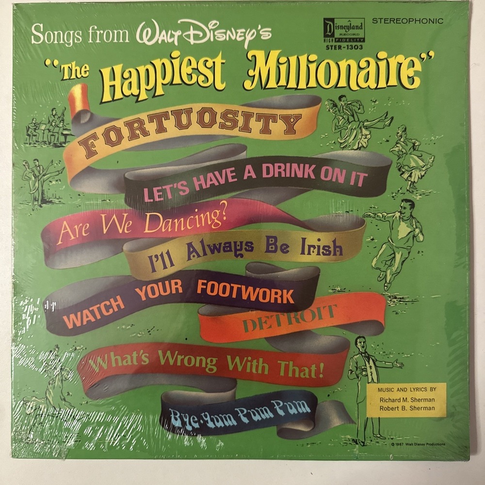 Walt Disney's The Happiest Millionaire SEALED vinyl STER 1303 record